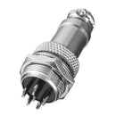 5 Sets GX16-6 16mm 6 Pin Male & Female Wire Panel Connector Aviation Connector Socket Plug