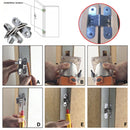 Hidden Hinge Stainless Steel Invisible Hinges Wooden Box Folding Door
