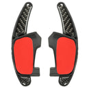 Car Gear Shift Steel Ring Wheel Extension Pedal Carbon Fiber for VW Golf MK7 GTI GTD