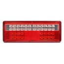 Pair 24V 48 LED Tail Rear Turn Siginal Light Lorry Trailer Car Truck Caravan Van Lamp Amber Red