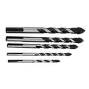 5pcs 5-12mm Black Triangle Twist Drill Bit Concrete Glass Ceramic Tile Marble Drill Bit Set