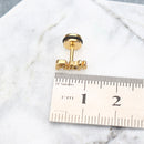 1pc Letters Words Titanium Steel Punk Unisex Earring Jewelry