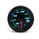 Universal 2" 52mm 12V Oil Pressure Gauge Meter W/Sensor 7 Color LED Tinted Face