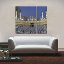 Miico Hand Painted Three Combination Decorative Paintings Islamic Religious Wall Art For Home Decoration