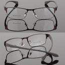 Fashionable Light Slim Eye Glasses Frame Metal Full Rim Frame Rx Prescription Lens for Men and Women