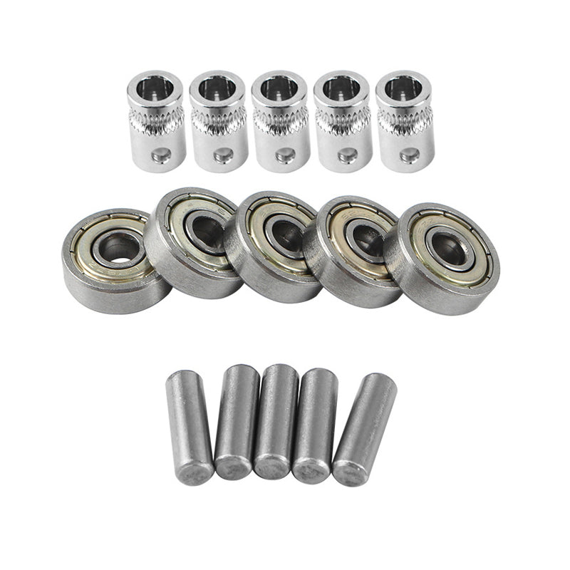 MK2.5/MK3 Multi Materials 2.0 MMU2 Ball Bearing Set Extruder Gears + 625ZZ Bearings + Shafts Kit For Prusa i3 3D Printer