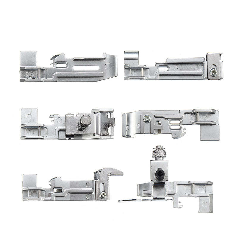 6pcs Presser Optional Overlock Feet Foot Pack for Juki Lock MO-50E MO-51E Sewing Tools