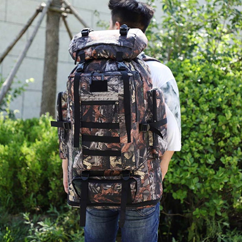 100L Large Capacity Military Tactical Backpack Outdoor Hiking Climbing Camping Bag Travel Rucksack