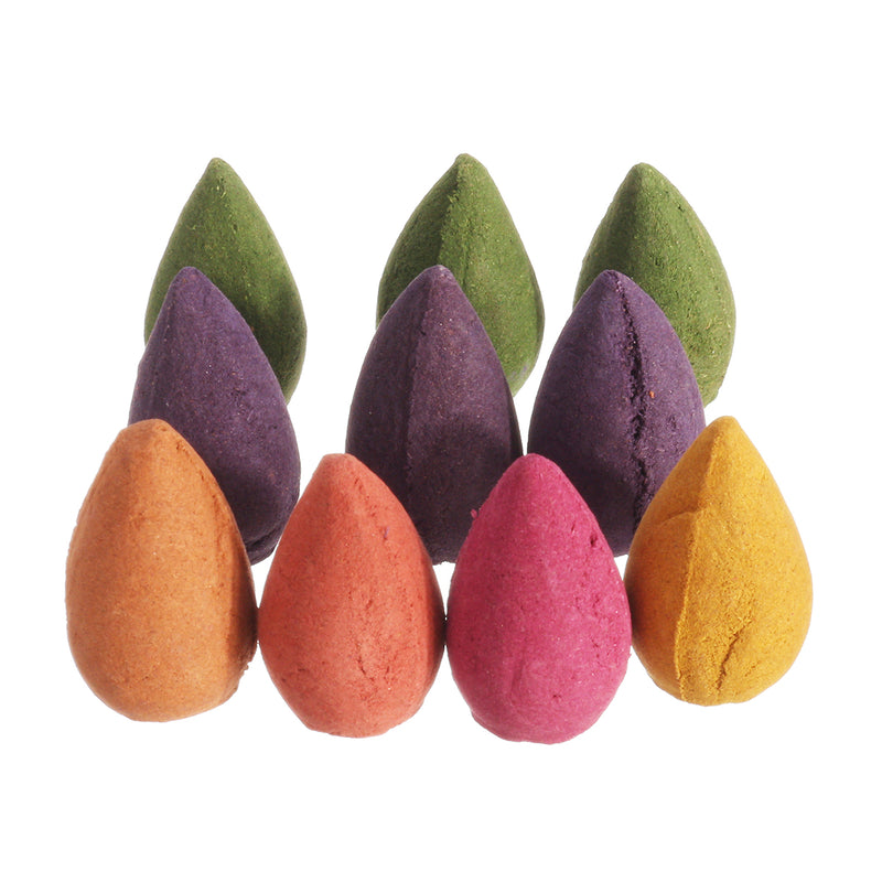 Ceramic Incense Holder Burner Backflow Incense Burner Waterfall Holder Home Decorations With 10 cones