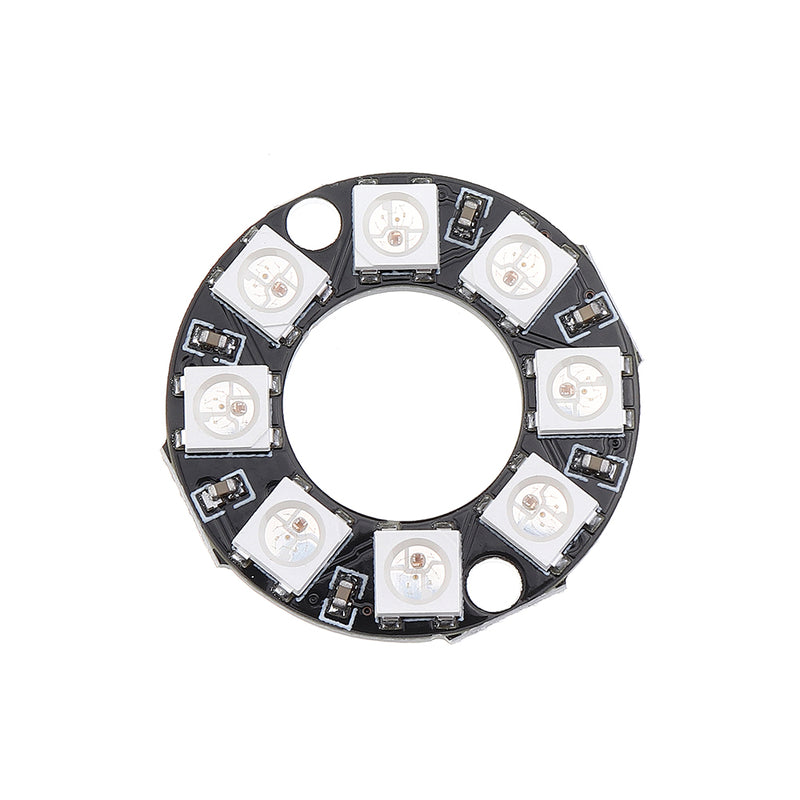 10pcs 8-bit WS2812 5050 RGB LED Intelligent Full Color RGB Light Ring Development Board For