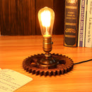 Retro Loft Industrial Fixture Transformed By Iron Pipe Table Desk Lamp Light