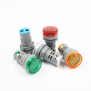 10pcs Green LED 22mm DC Voltage Measuring Instrument Mini Voltagemeter DC6~100V AD101-22VM Indicator Voltmeter