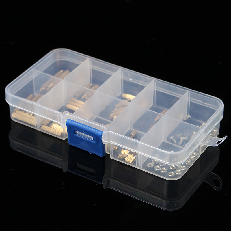 Suleve M2BT2 120Pcs M2 Brass Knurled Standoff Male Female Round Column Pillar Spacer for PCB Board