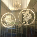 3D Santa Claus Battery LED String Light Christmas Hanging Night Lamp for Garland Home Decoration