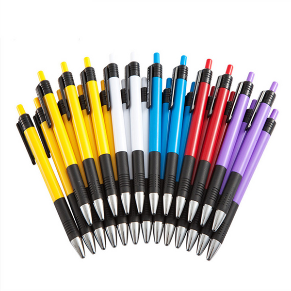 Comix BP104R 24 Pcs Press Ballpoint Pens 0.7mm Blue Ink Color Writing Pen Signing Pen Office School Supplies Kids Students Stationery Gift