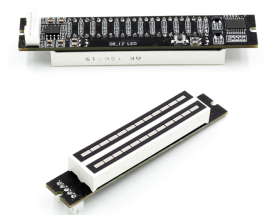 Mini Dual 12 Level Indicator VU Meter Stereo Amplifier Board Adjustable Light Speed Board with AGC Mode