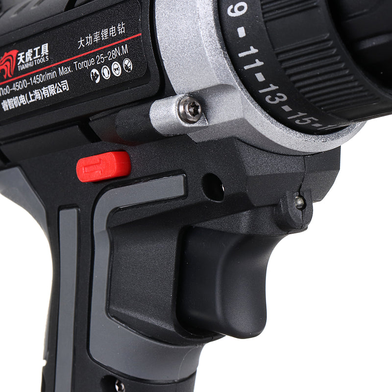 36V Dual-used Drill 2 Speed Electric Drill Charging Drill Lithium Power Drill Household Hand Drill