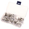 60Pcs Silver SC Bare Terminals lug Tinned Copper Tube Lug Ring Seal Battery Wire Connector Bare Cable Crimped/Soldered Terminal Kit