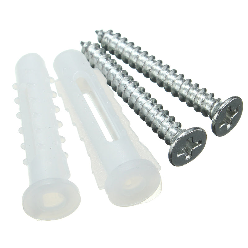 Stainless Steel Wall Mounted Soap Dispenser Holder Shampoo Bottle Frosted Glass