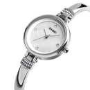 SKMEI 1409 Fashion Casual Women Watch 3ATM Waterproof Alloy Strap Quartz Watch