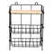 Wrought Iron 3-Tiers Storage Rack Adjusted Desktop Debris Ornaments Organizer Storage Shelf Home Wall Decoration