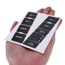 Matte Black Car Steering Wheel Button Repair Decals Stickers For VW Volkswagen Touareg 2004-2009