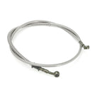 50cm-200cm Motorcycle Bike Brake Clutch Oil Hose Line Pipe 10mm Banjo Silver