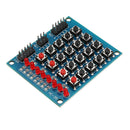 5pcs 8 LED 4x4 Push Button Switch 16 Keys Matrix Independent Keyboard Module For AVR ARM STM32