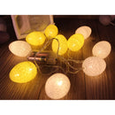 1.8M 10PCS Battery Powered Easter Egg Home Party Decor Warm White LED String Light Holiday Hunting Ornament
