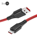 3 x Blitzwolf BW-TC19 5A SuperCharge QC3.0 USB Type-C Charging Data Cable 0.9m/1.8m for HUAWEI P30 Pro Mate20 Pro P20 Nova 5i P10