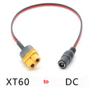 XT60 to DC / T Plug to DC 3.5 Lipo Battery Charger Cable Charging Line Adapter Wire For FPV Goggles Video Glasses