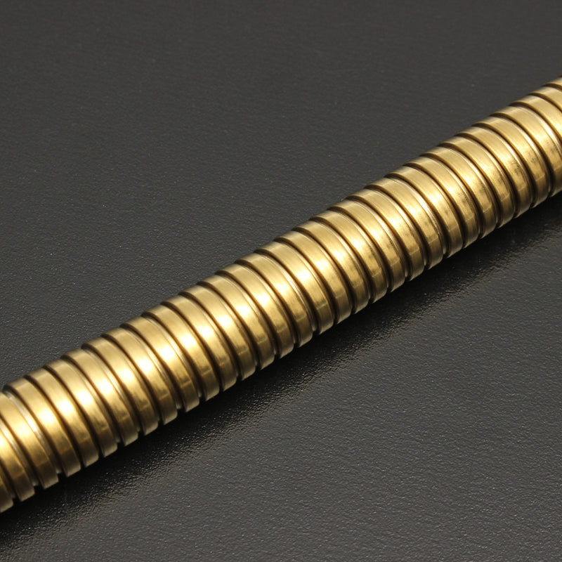 1.6m Water Tube Gold Shower Head Hose Long Flexible Stainless Steel Tube Bathroom