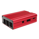 Black/Red Aluminum Alloy Protective Enclosure Case For Raspberry Pi 3 Model B+(plus)