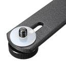 Universal Dual Flash Bracket Holder Hot Shoe Mount with 1/4 Screw for Tripod DSLR Camera