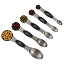 KCASA KC-SN01 5Pcs Dry And Liquid Ingredient Stainless Steel Magnetic Measuring Spoons Kitchen Tools