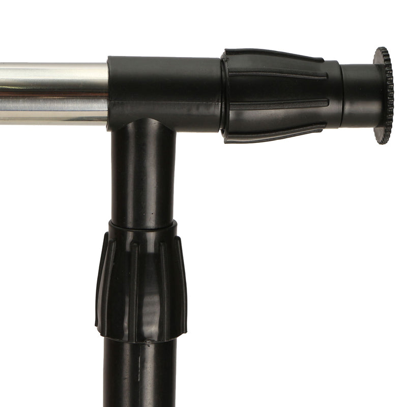 Adjustable Portable Clothes Garment Rack Hanging Rail Rolling Wheel Heavy Duty Cloth Hanger