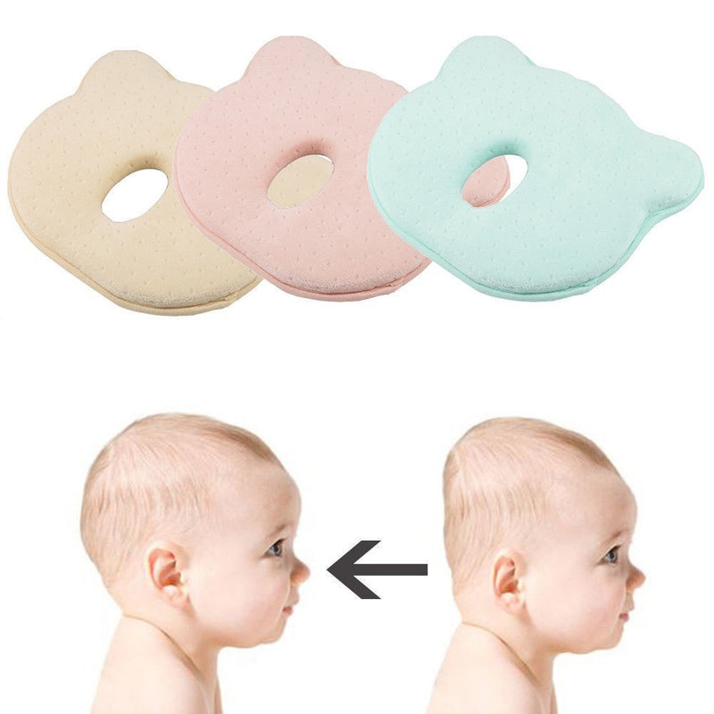 Baby Pillow Infant Toddler Sleep Positioner Anti Roll Cushion Flat Head Protection for Baby Cotton P