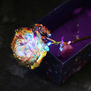 LED Galaxy Foil Rose Flower Valentine's Day Gift Romantic Crystals Rose With Box