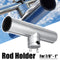 Boat Stainless Steel Fishing Rod Holder Clamp-on For 7/8'''' To 1'''' Rail Mount