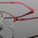 Eye Glasses Half Rimless Glasses Frame Eyeglasses Clear Lens Metal&TR90 Optical Glasses RX Spectacles