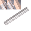 Drillpro 180mm Stainless Steel Precision Bend Ruler Woodworking 90 Degree Square Marking Ruler Carpenter Hole Positioning Line Scribing Tool