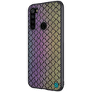 For Xiaomi Redmi Note 8 Case NILLKIN Luxury Luster Twinkle Shield Woven Polyester + PU Leather Hard Back Protective Case