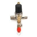Zinc Alloy Air Compressor Double Outlet Tube Pressure Regulator Valve Fitting Air Valve