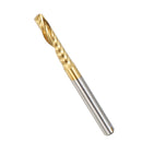 Drillpro 3.175mm Shank 12/15/17/22mm Single Flute End Mill Cutter Titanium Coated Spiral Drill Bit