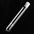 50Pcs 12x100mm Clear Plastic Test Laboratory Tubes Container with White Push Caps