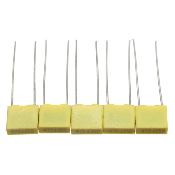 50pcs 1nF-0.47uF 10 Value Polypropylene Plastic Film Capacitor Kit 5pcs Each Value