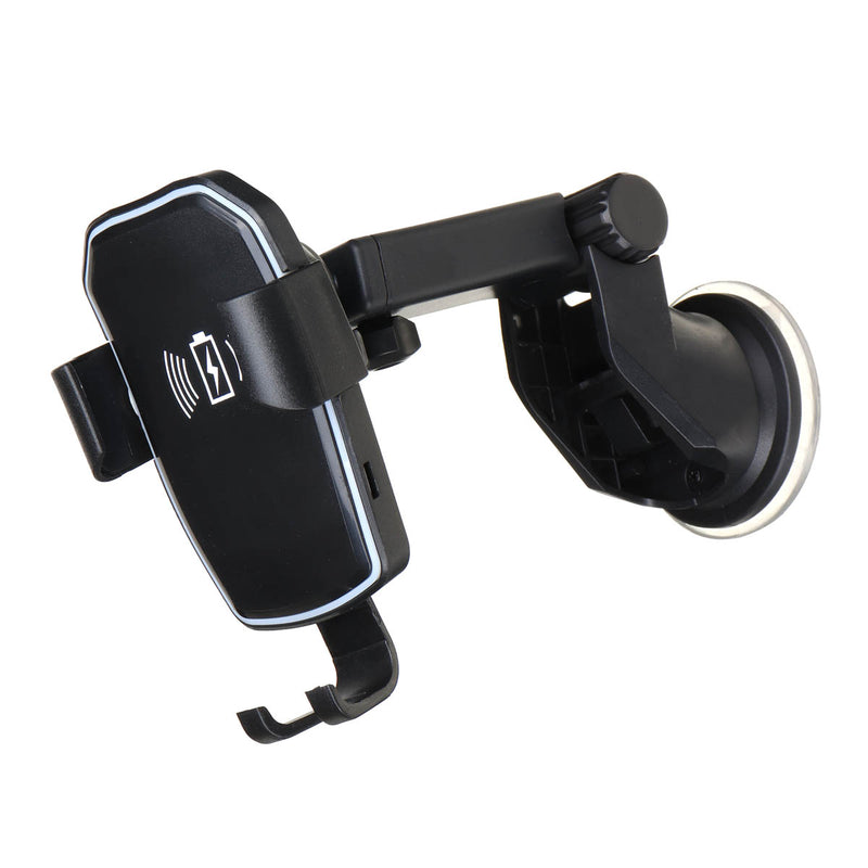 Universal 10W Qi Wireless Fast Charge Gravity Auto Lock Suction Car Holder for iPhone Mobile Phone