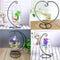 Hanging Clear Glass Ball Mini Fish Tank Aquarium Home Desktop Decor with Stand