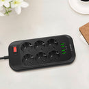 LDNIO 17W 3.4A 4-port USB Fast Charging Home Outlet 6 EU Plug Power Strip Switch