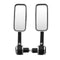 7/8inch 22mm Rectangle Handlebar End Motorcycle Aluminum Rear View Side Mirrors